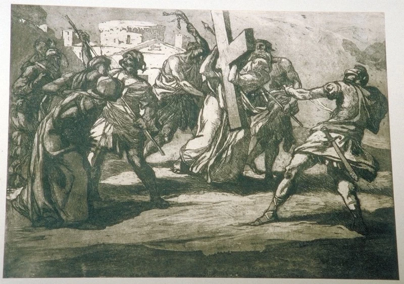 Via Crucis, Gesù Cristo caricato della croce